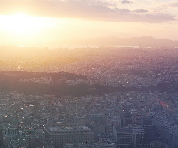 Panoramic view of Athens