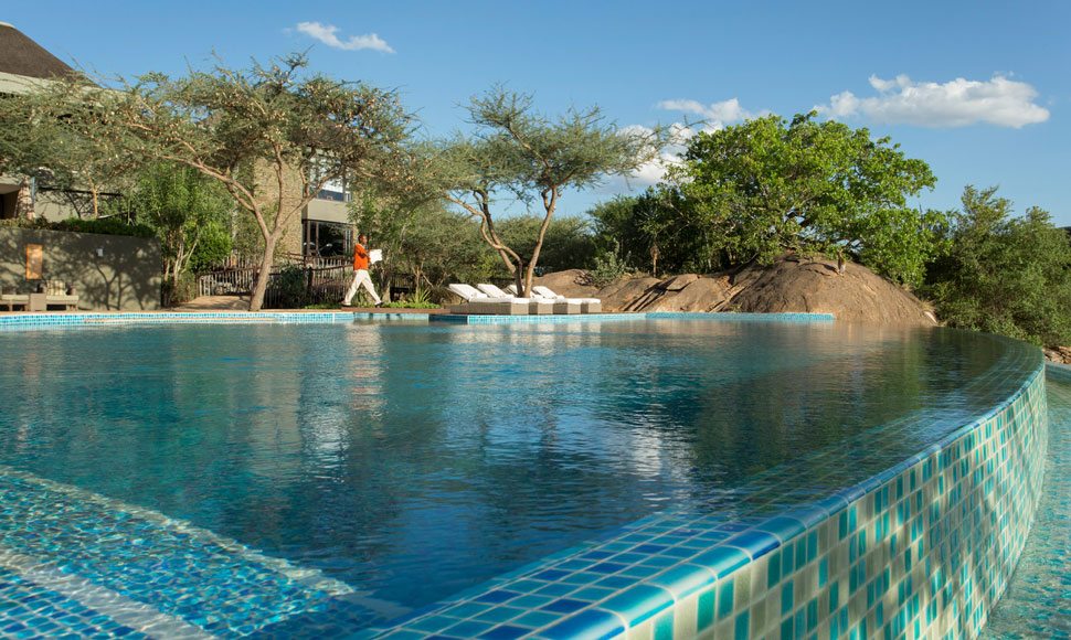 Infinity pool at Four Seasons Safari Lodge Serengeti