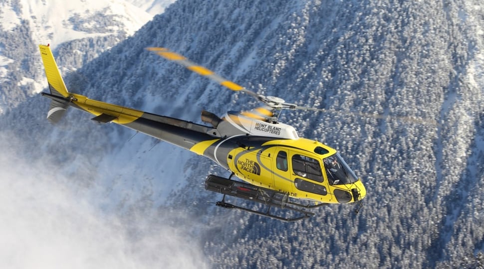 Heli-skiing
