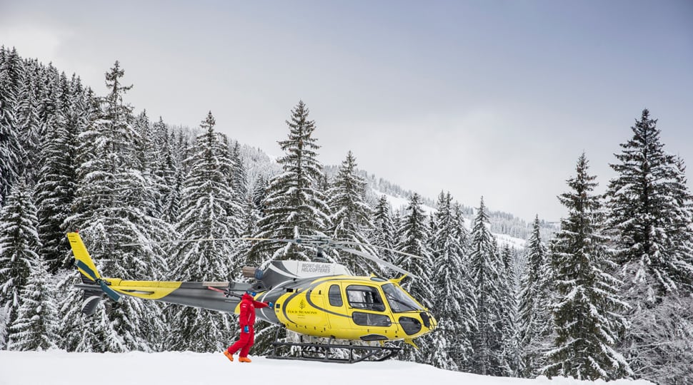 Heli-skiiing