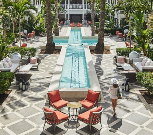Ocean Club courtyard