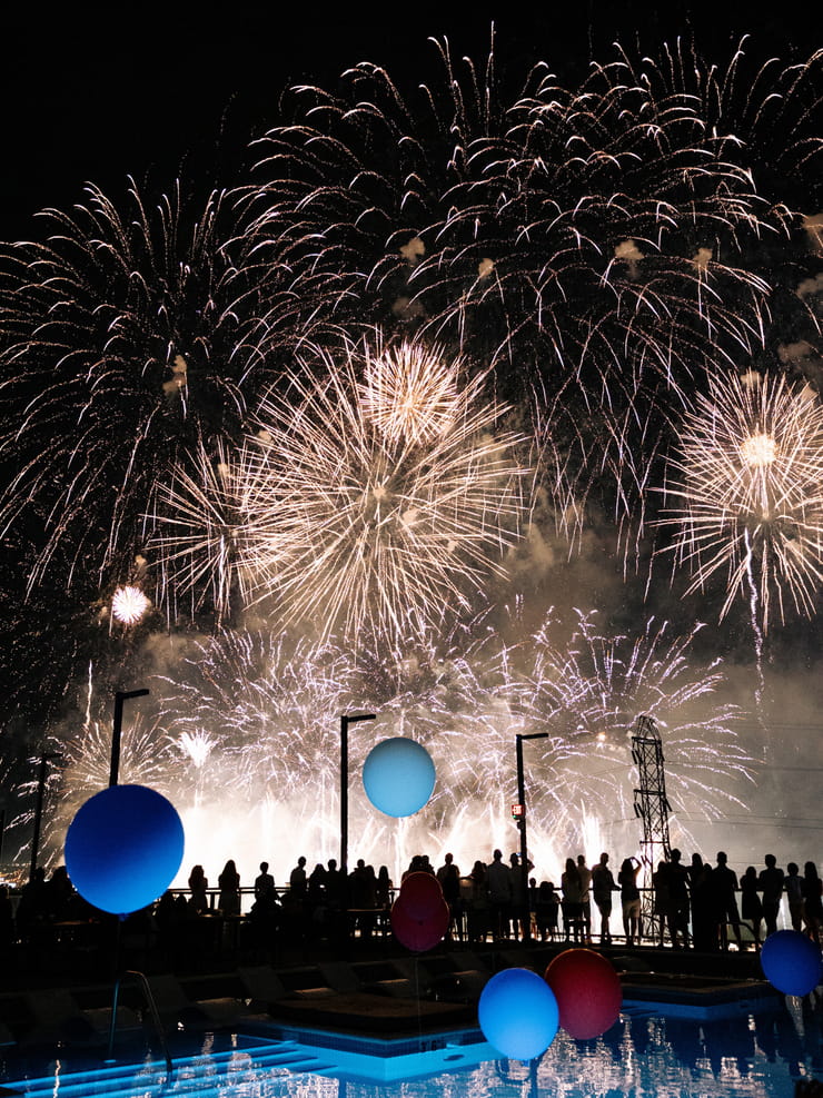 Fourth of July Fireworks, Four Seasons Style