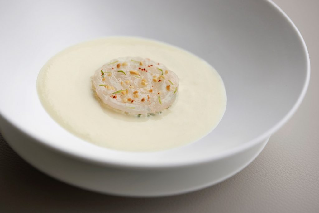White Asparagus Soup at Sezanne