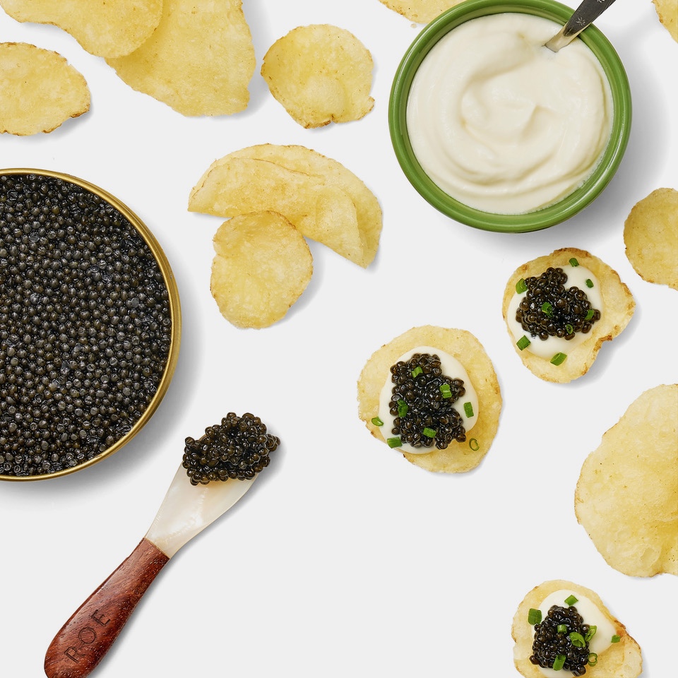 Roe Caviar with Chips