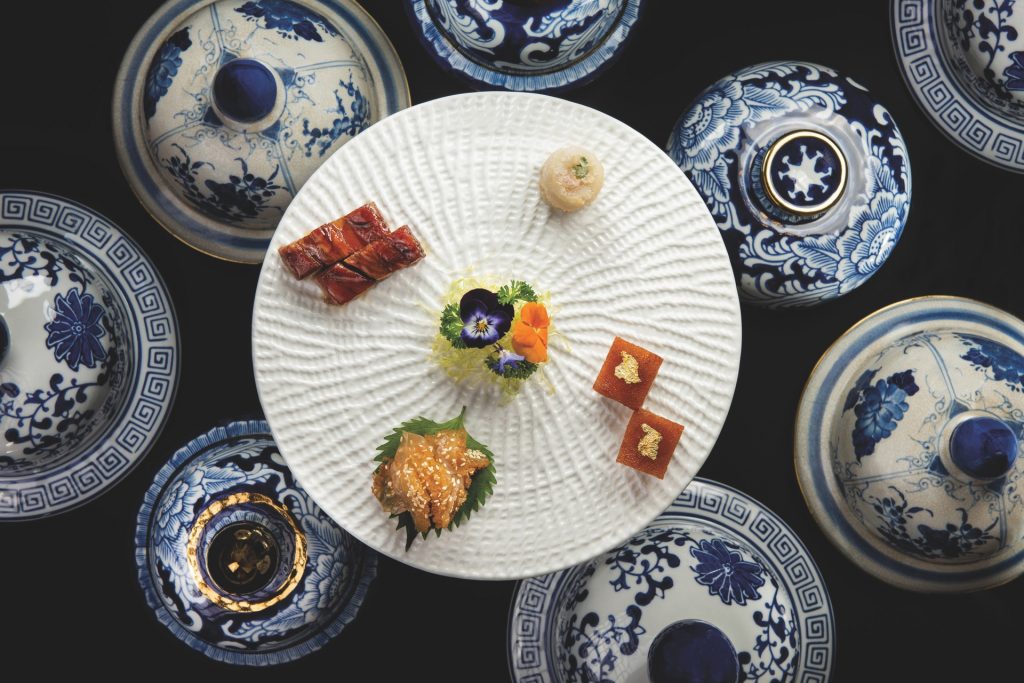 The appetizer plate at Zi Yat Heen in Four Seasons Macao.