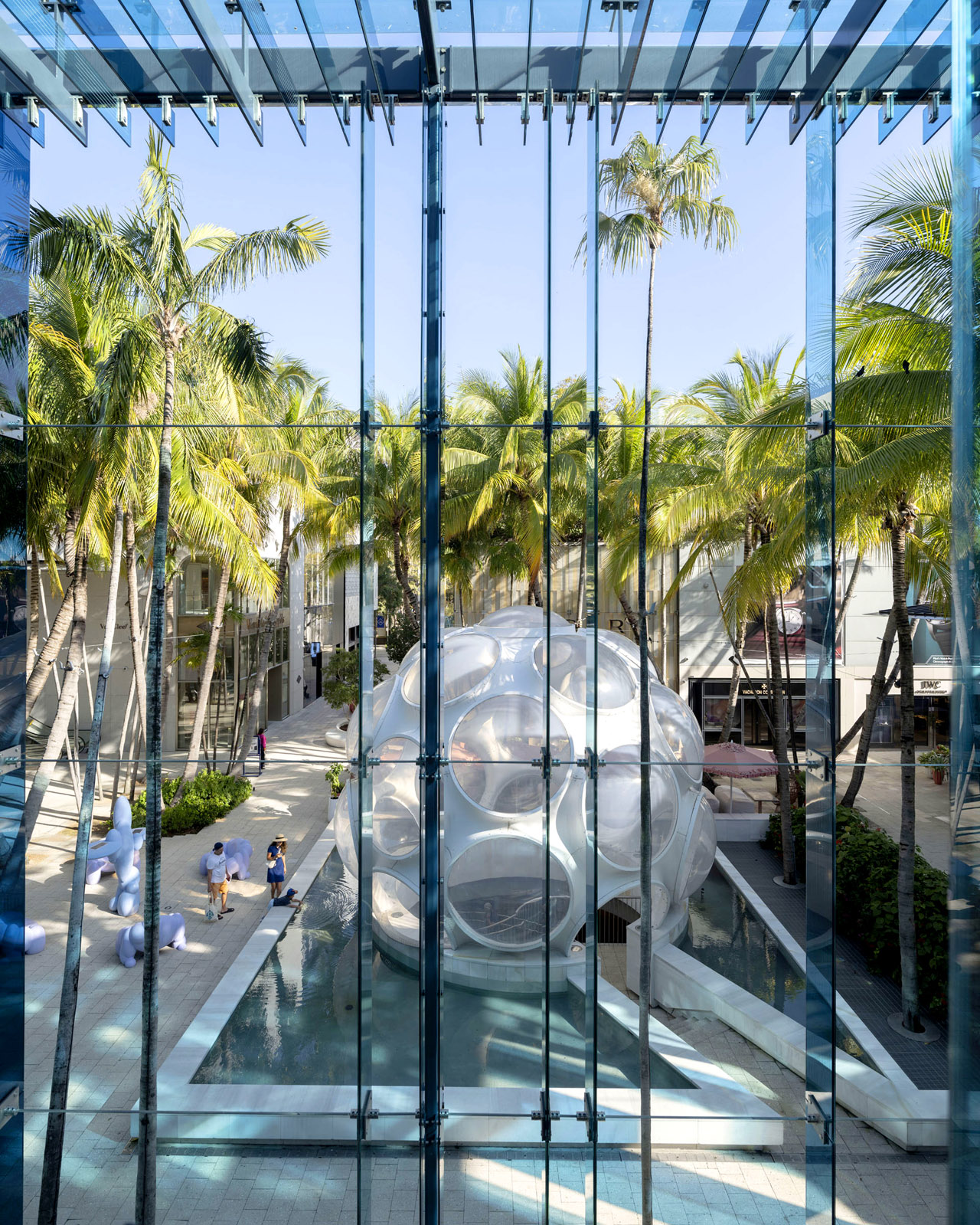 Buckminster Fuller's Fly's Eye Dome in Miami Design District