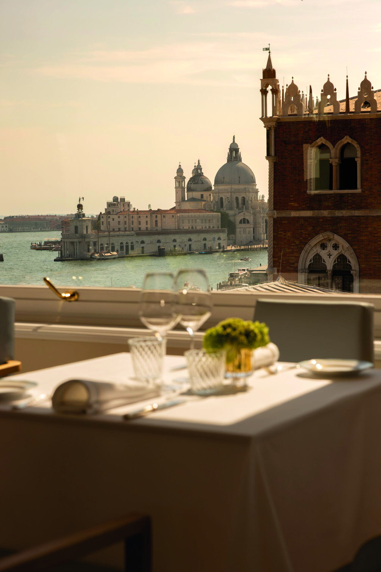 Rooftop dining at Restaurant Terrazza Danieli.