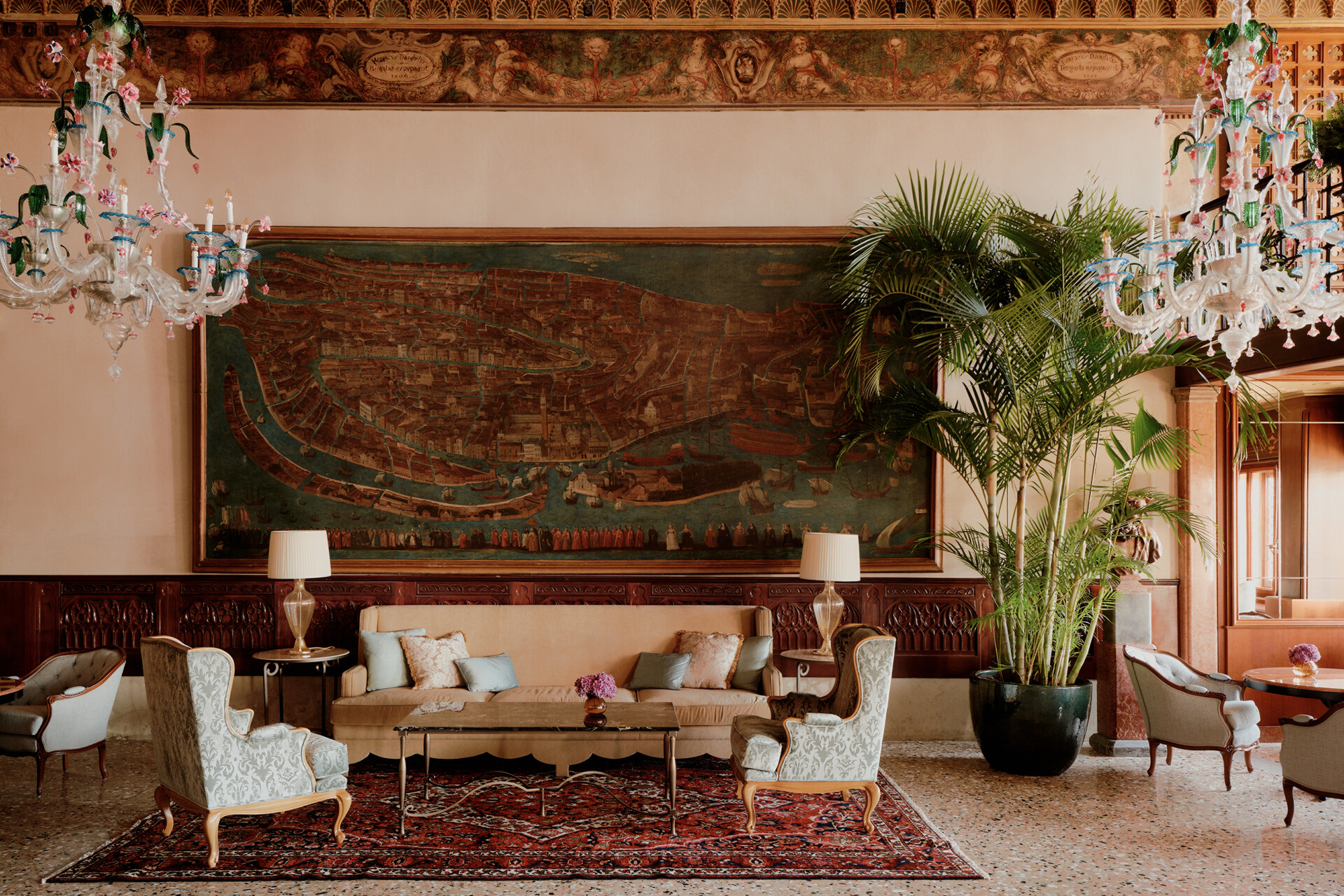 Inside a carefully restored space at Danieli, Venezia, A Four Seasons Hotel