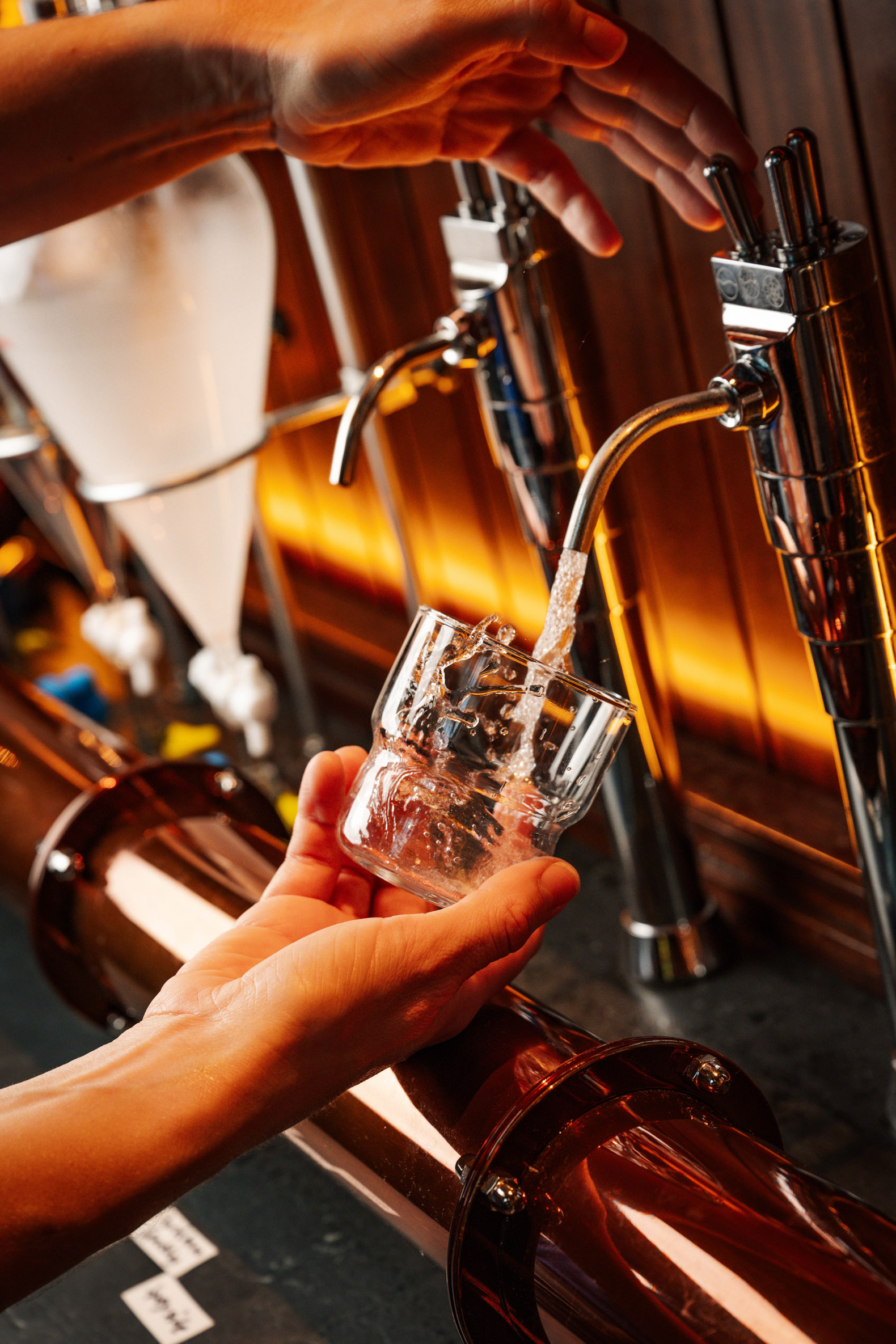 A water tasting at Civil Works