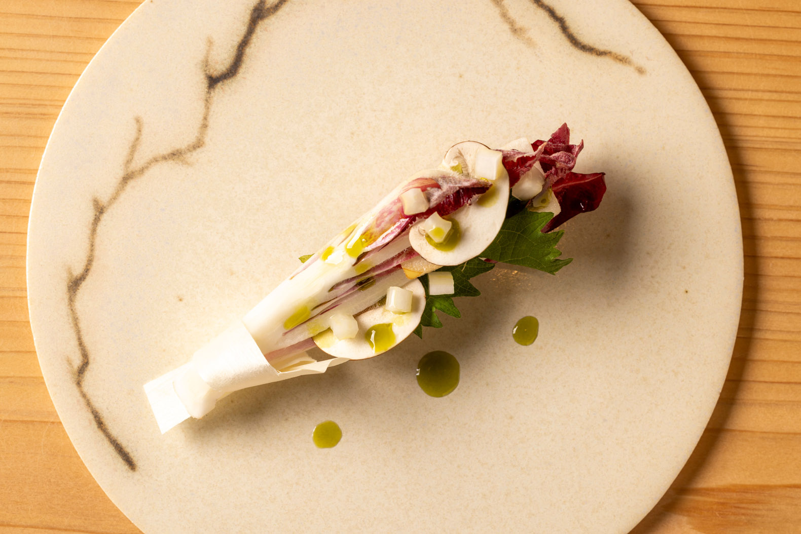 A dish served at Sushi L'Abysse Osaka Yannick Alléno