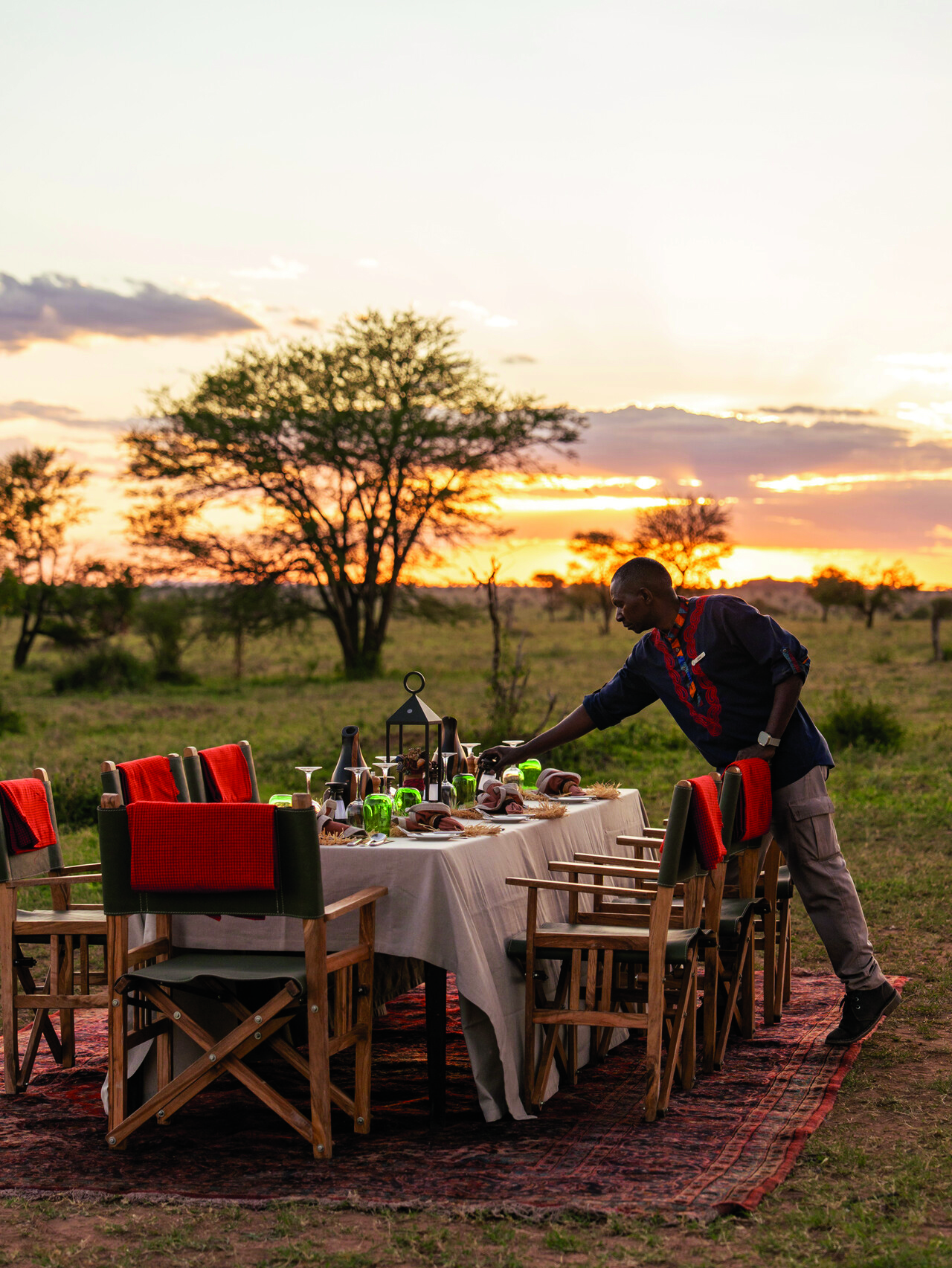 Alfresco dining at Four Seasons Safari Lodge Serengeti