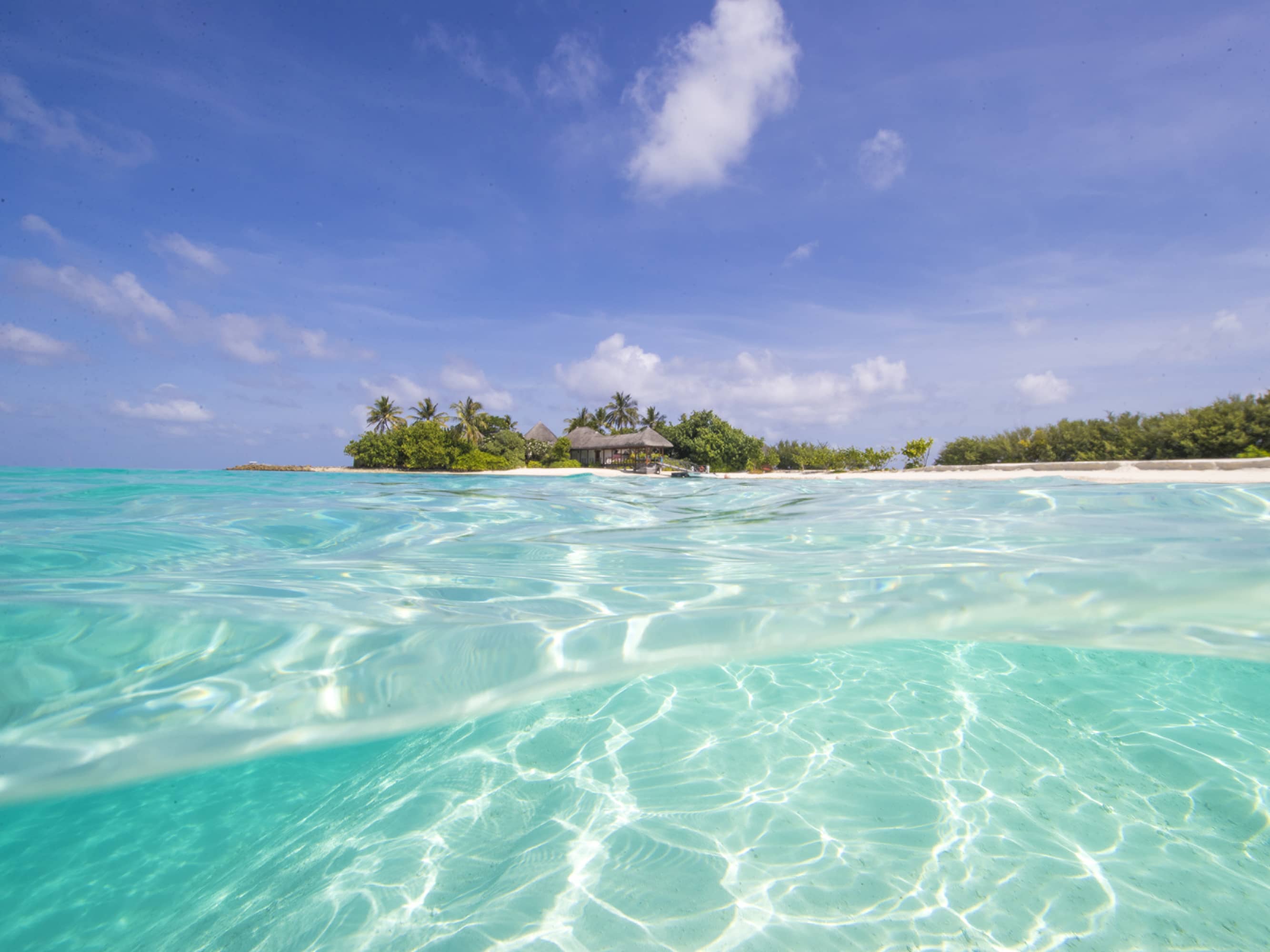  Relax on a private coral island in the Maldives  