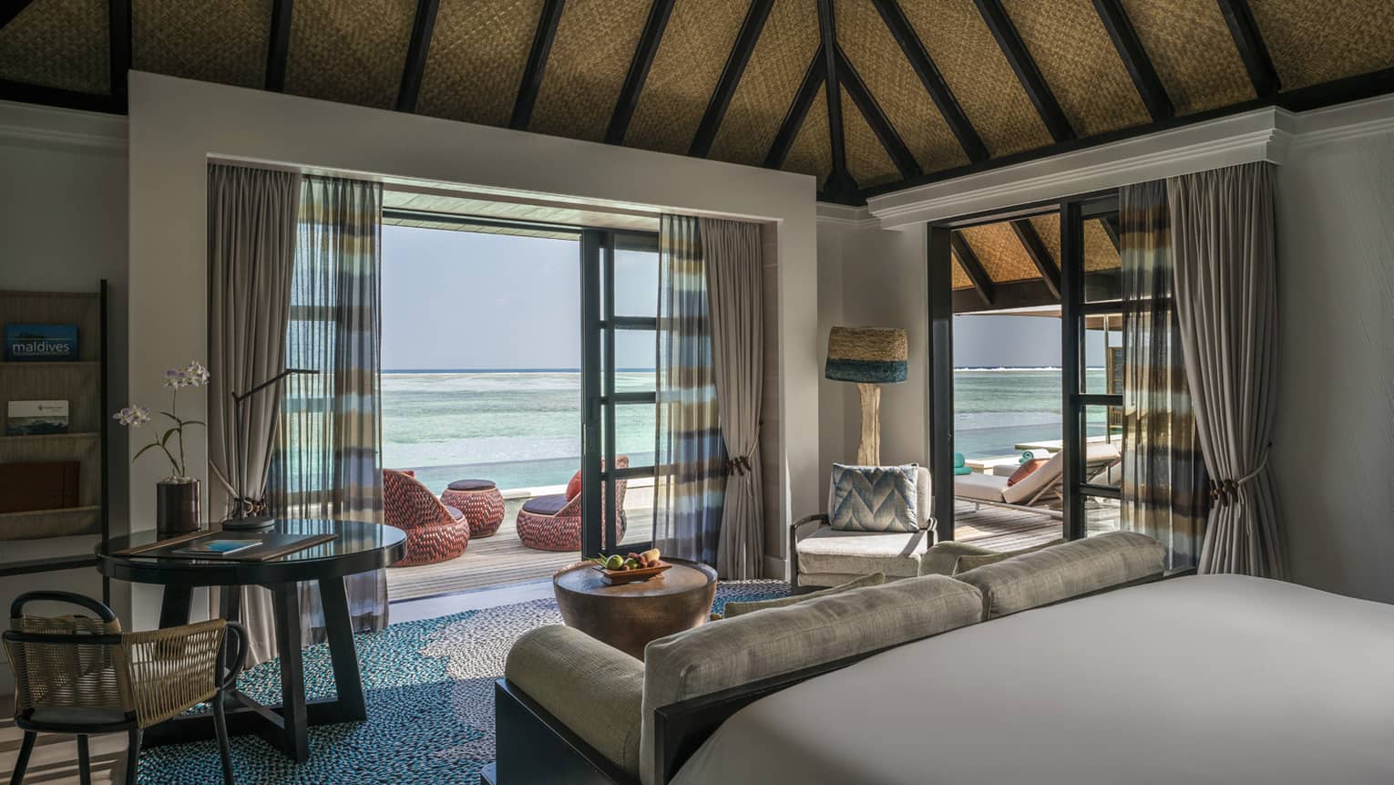Ocean view from the three-bedroom water suite