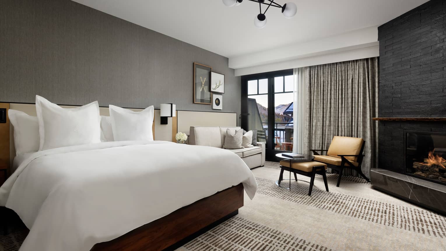 King Bed in guest room