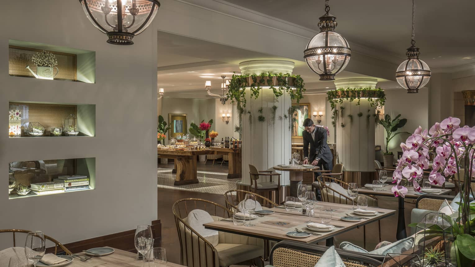 The One Ninety Restaurant, a lush, botanical-inspired modern Asian brasserie