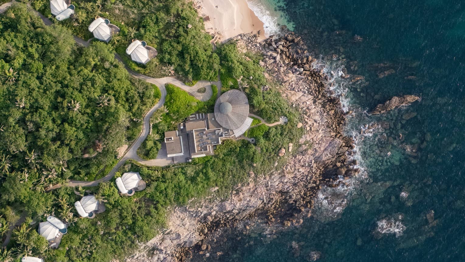 Jungle, beach and oceanfront