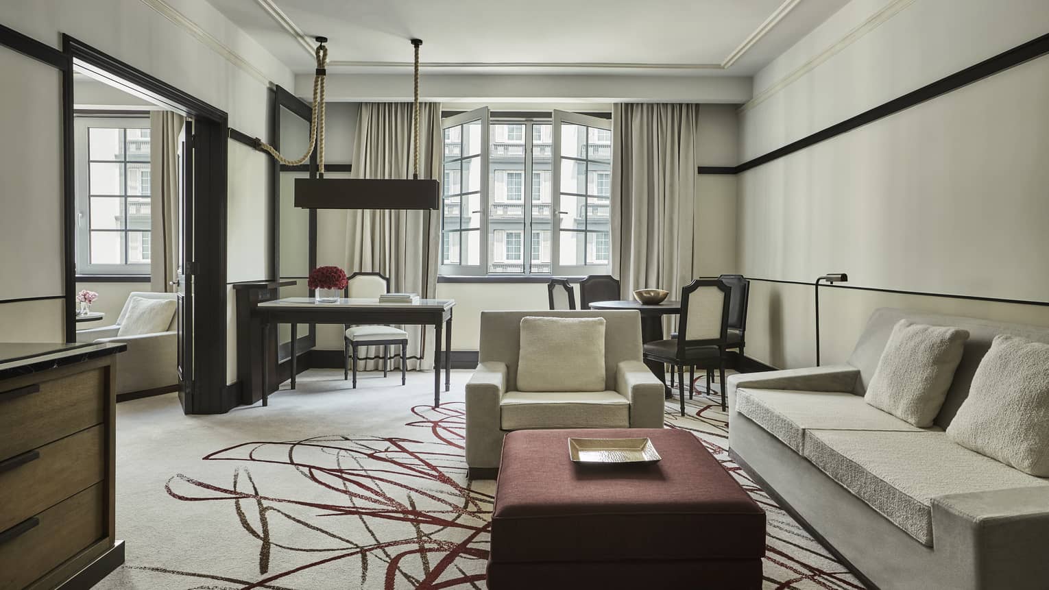 Hotel suite living room