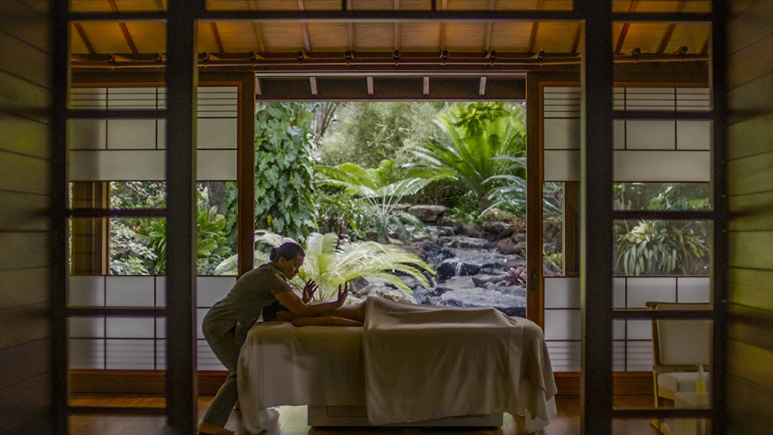 Spa hale at Sensei Lanai, A Four Seasons Resort