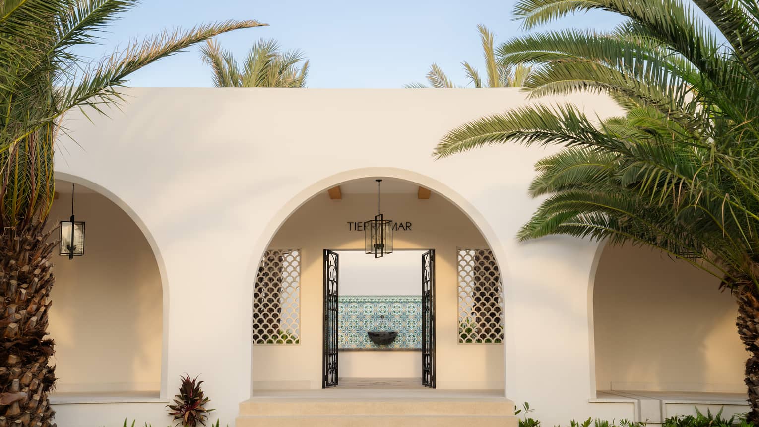 Exterior entrance to Tierra Mar Spa at Four Seasons Resort Cabo San Lucas