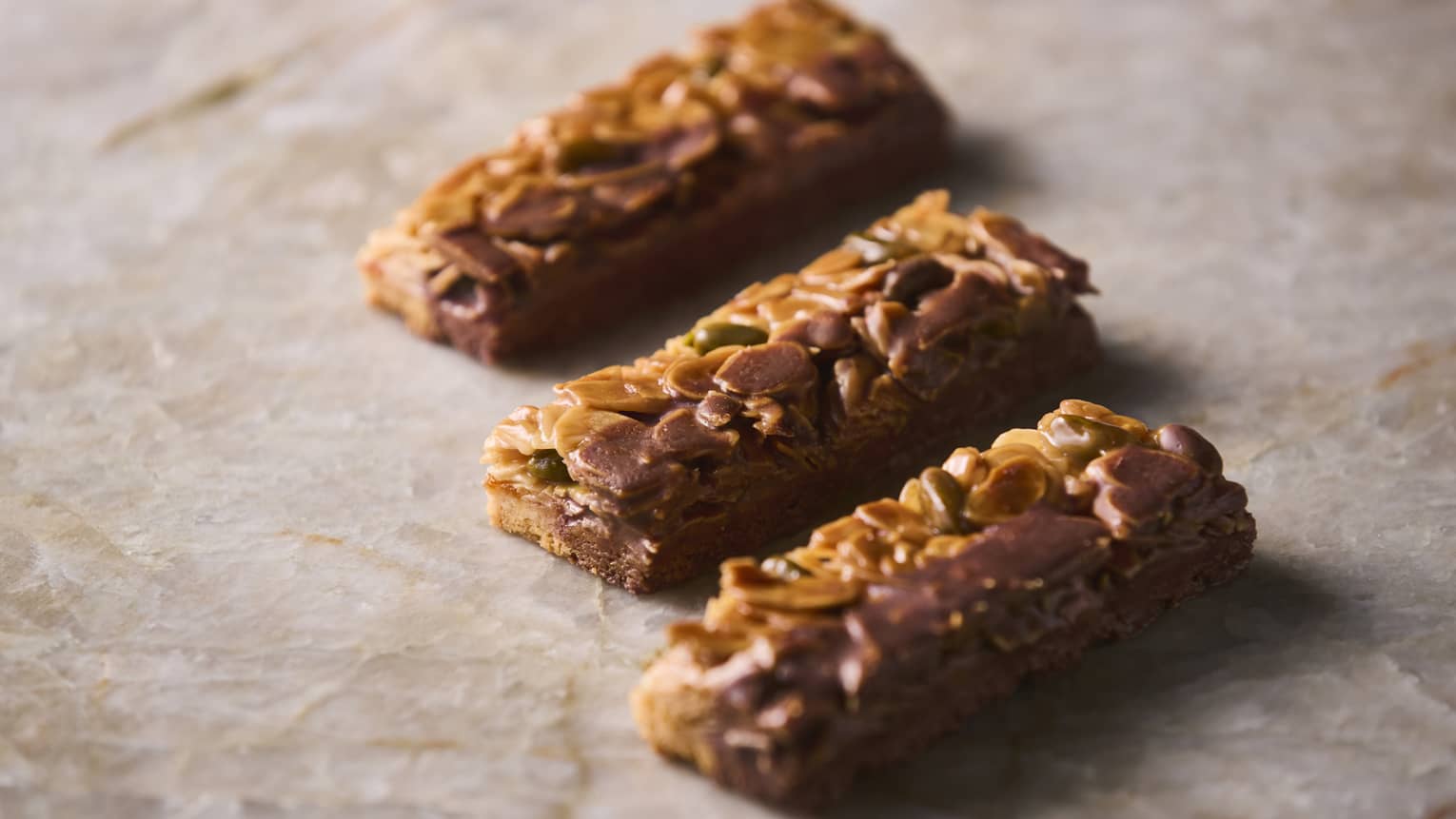 Three Caramelized Nut Chocolate Bars