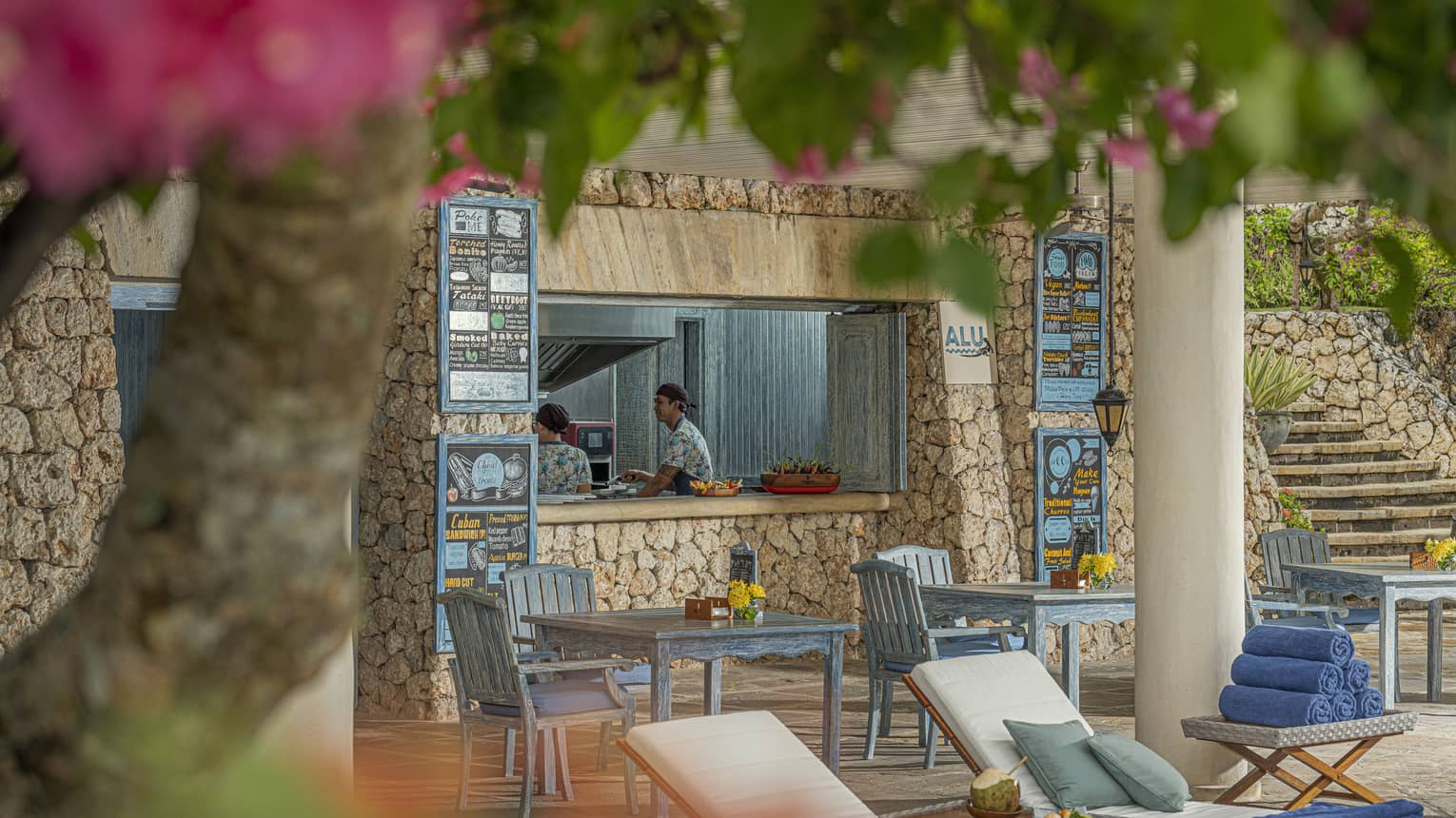 Bartenders at Alu Restaurant