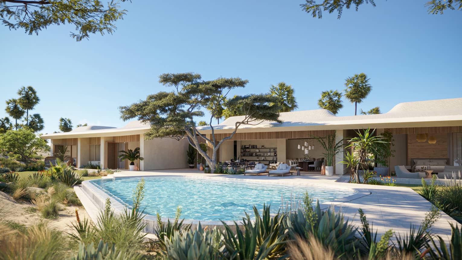 Residence pool and outdoor deck