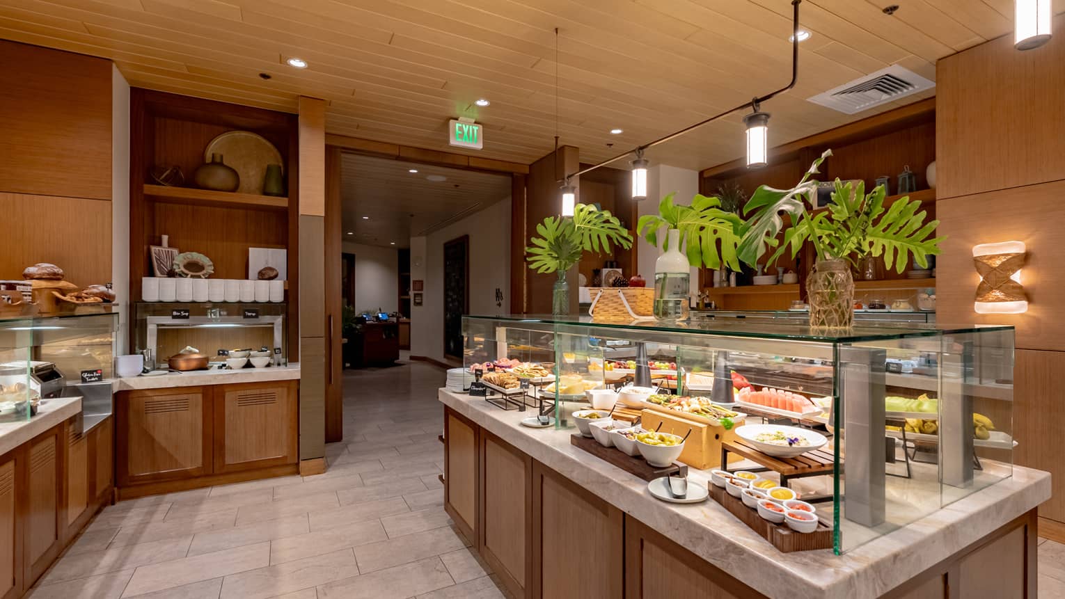 Breakfast buffet at resort restaurant