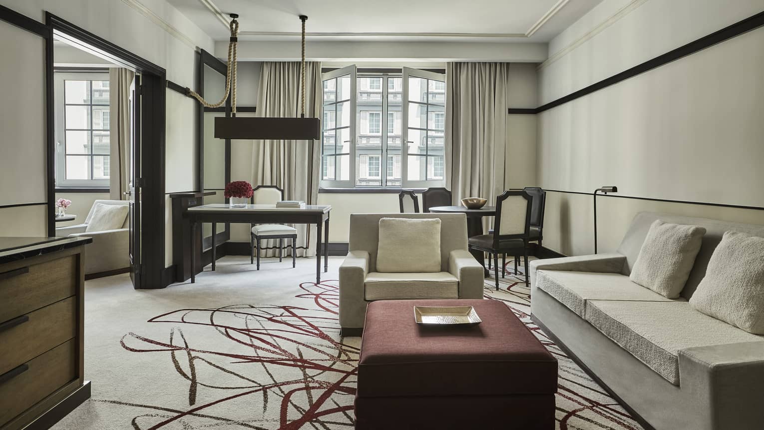 Hotel suite living room