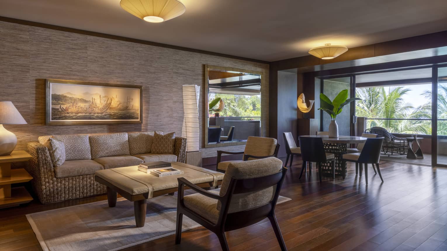 Oceanfront penthouse suite at Four Seasons Resort Lanai