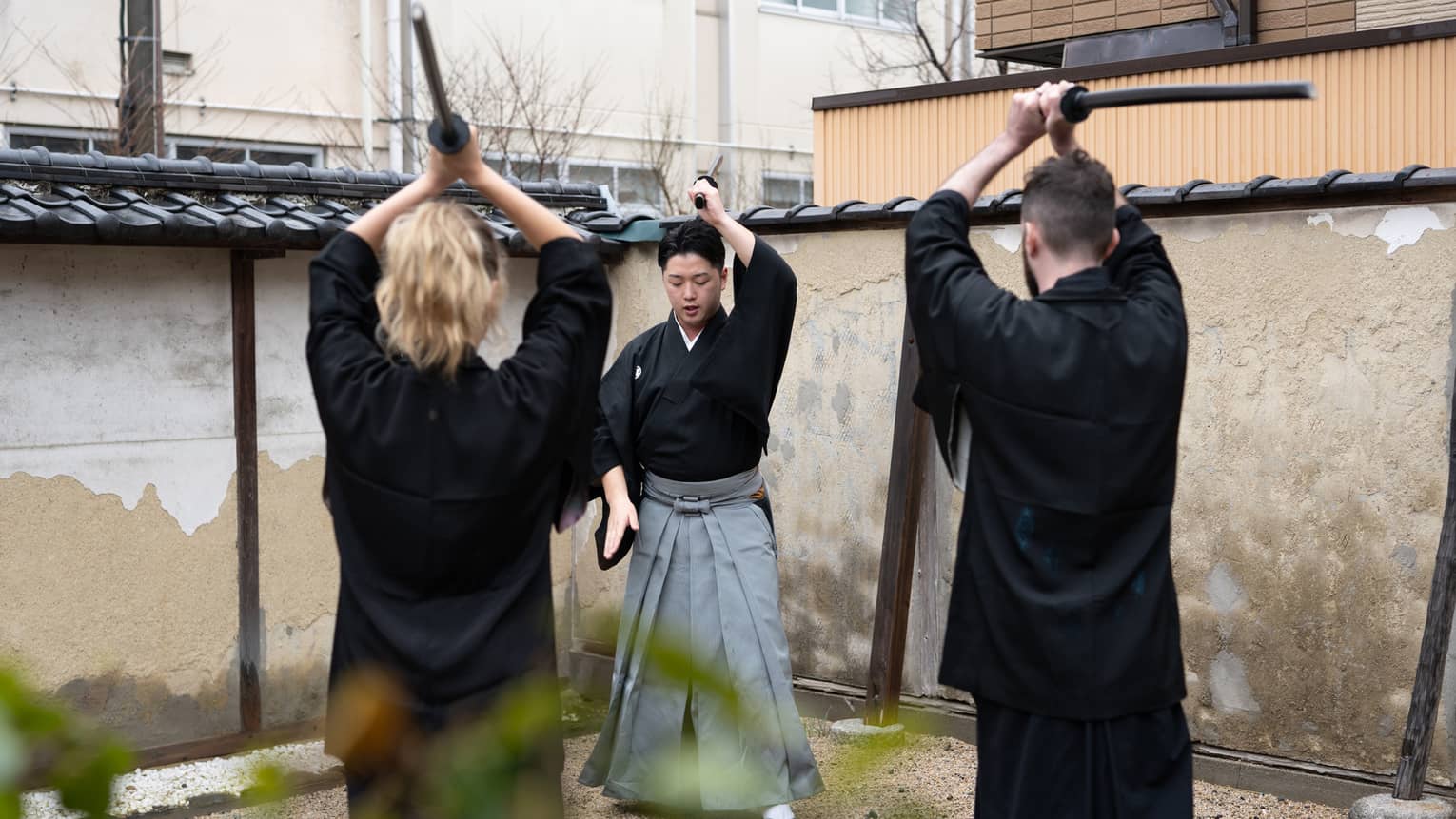 Couple learns the art of Budo with a certified trainer