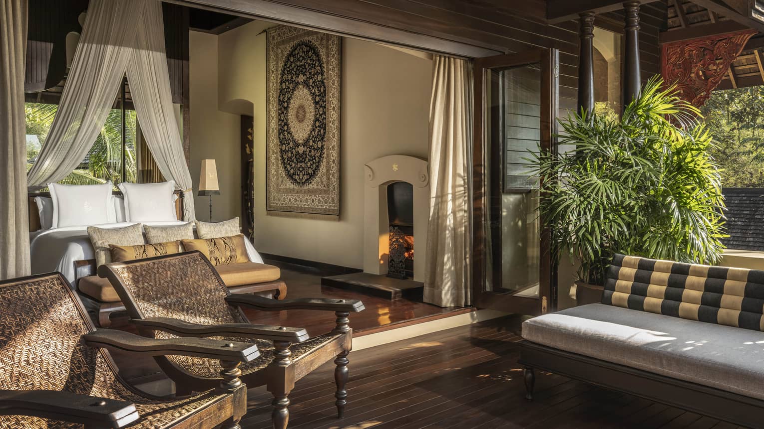 Open-air living area of Three-Bedroom Grand Residence