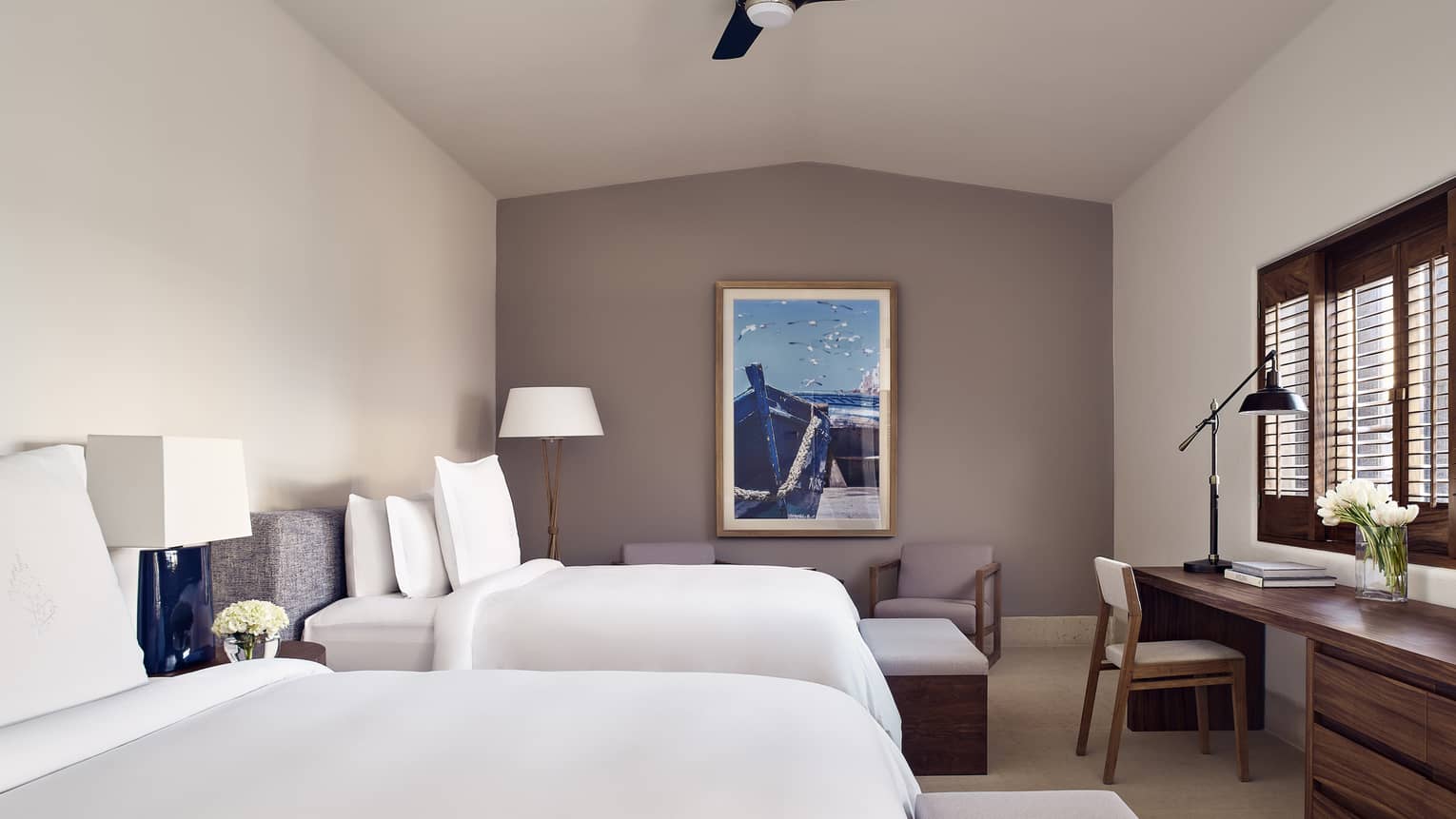Bedroom with two double beds