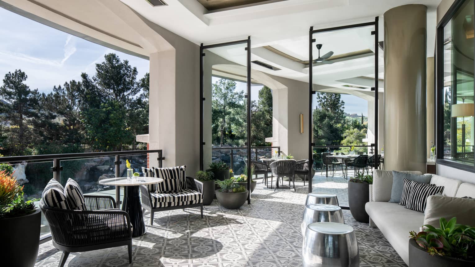 Relax on the Coin & Candor patio