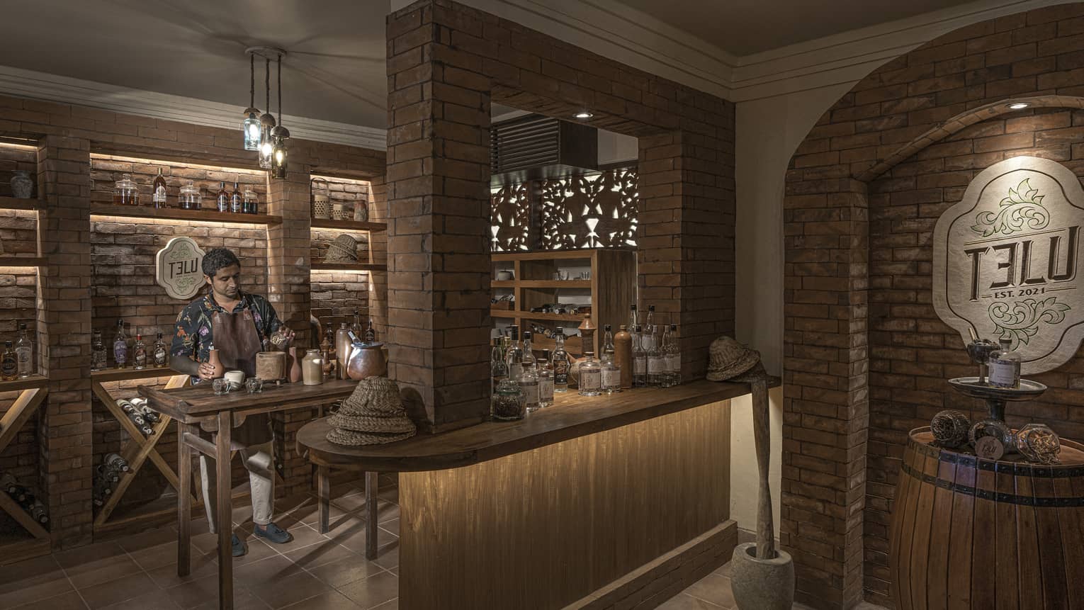 Telu's arak cellar