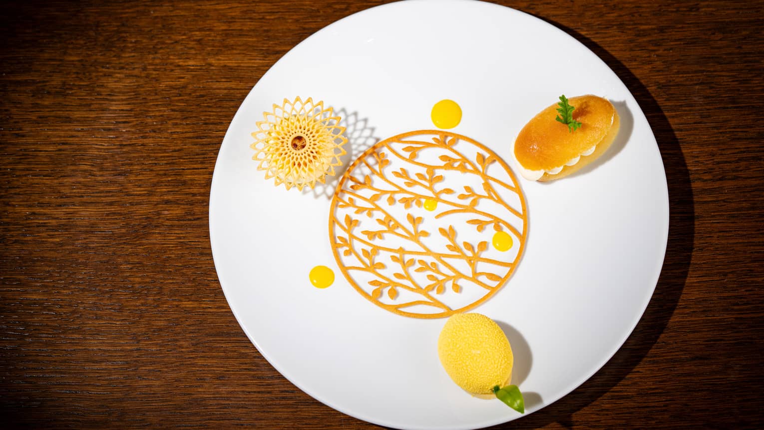 Baba Limoncello, Orange Cr�me Br�l�e, Sorrento Lemon Mousse