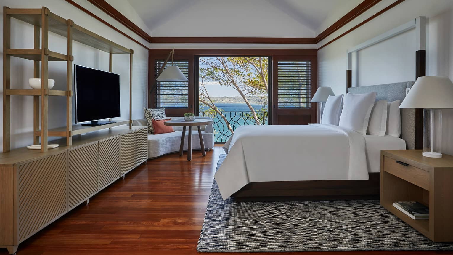 Canopy Suite Master Bedroom with Open Door Views of the Ocean