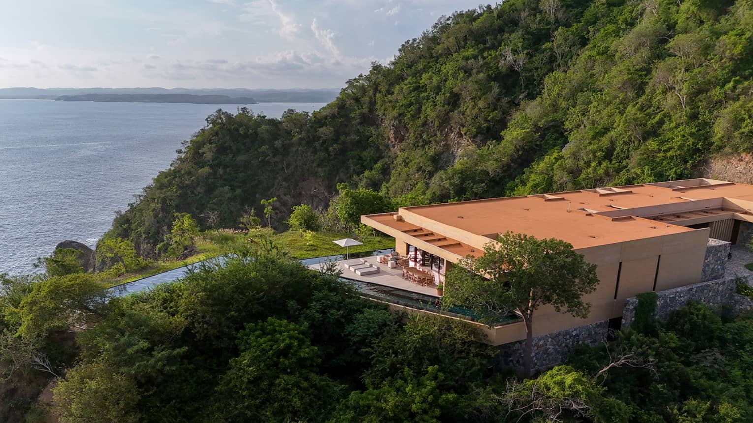 Aerial view of a residence rental