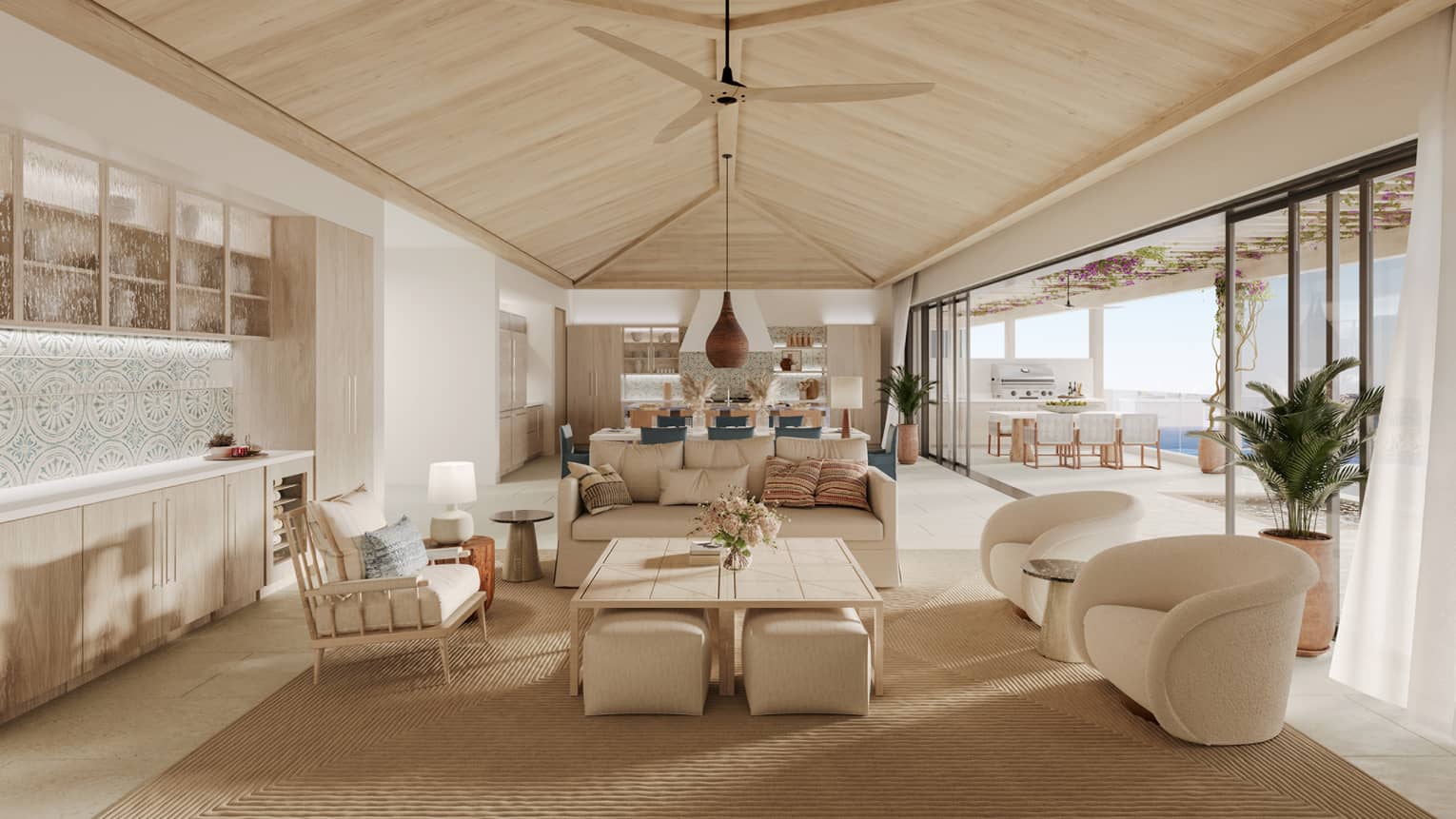 Rendering of exterior living area