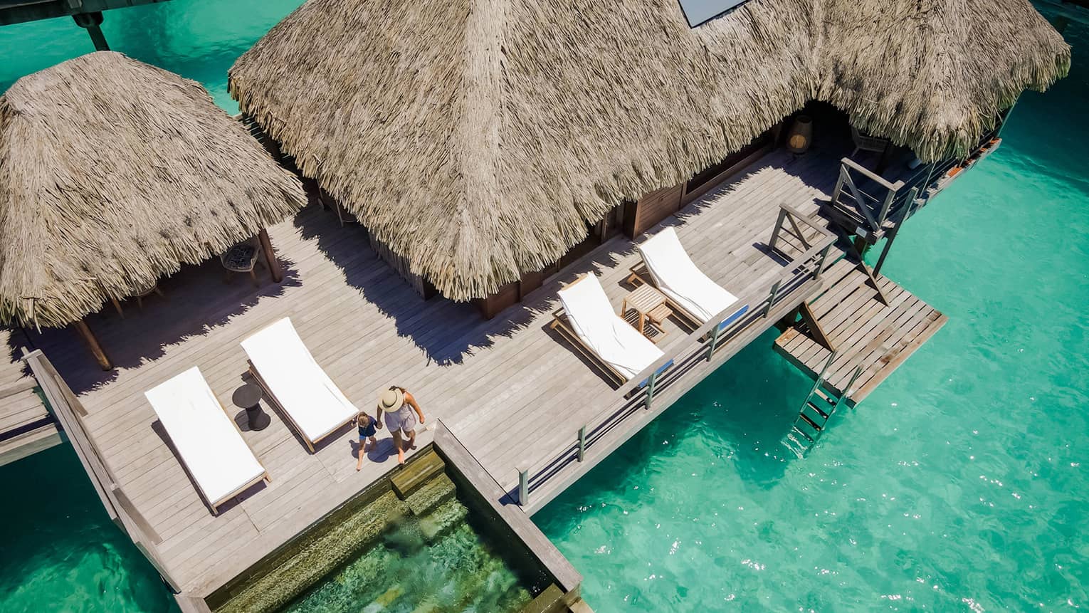 One-Bedroom Lagoon View Overwater Bungalow Suite with Plunge Pool