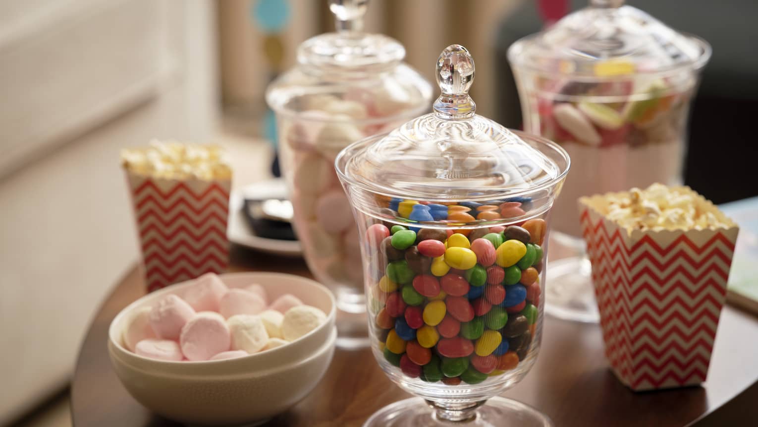 Glass jar full of M