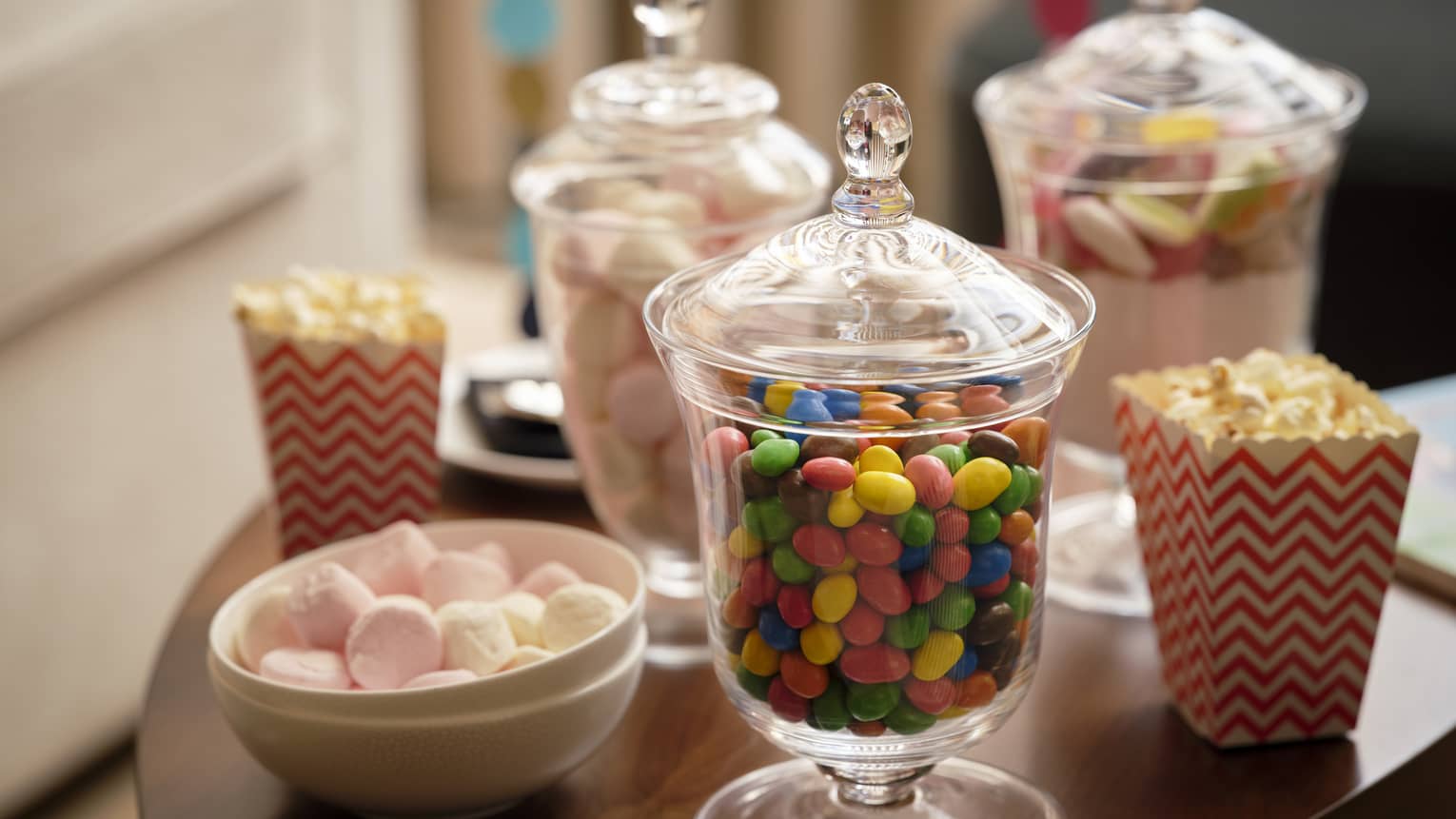 Glass jar full of M
