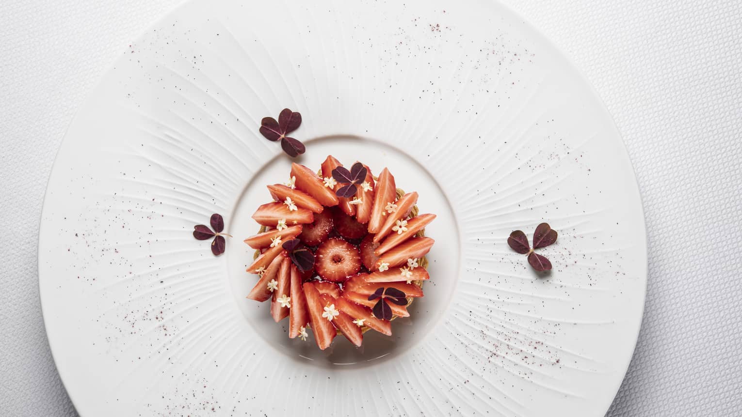 Tarte aux fraises from La Galerie restaurant