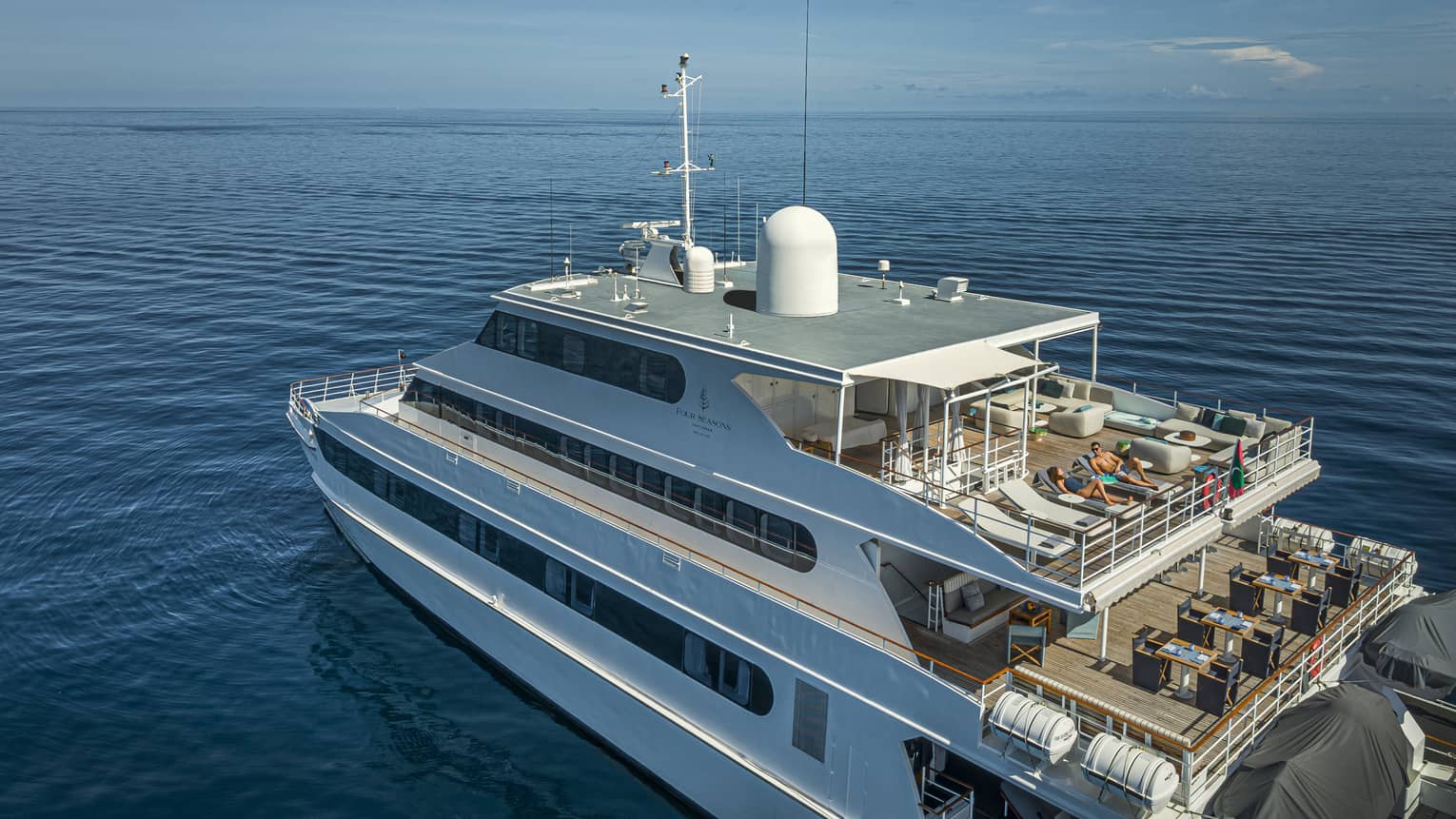 Four Seasons Explorer yacht at sea