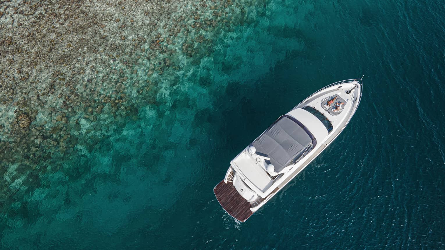 Aerial shot of Voavah Summer luxury yacht