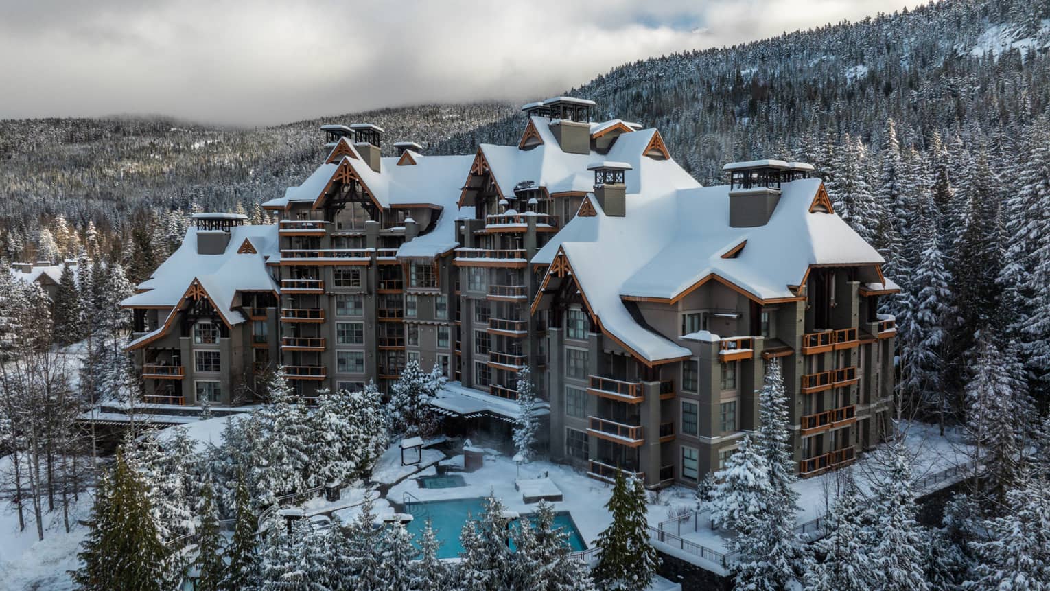 Property exterior in winter