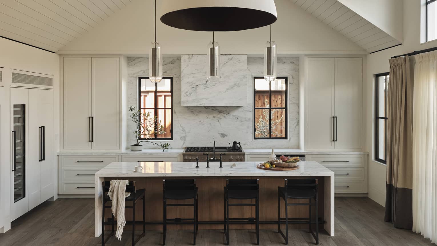 Kitchen and dining area in residence
