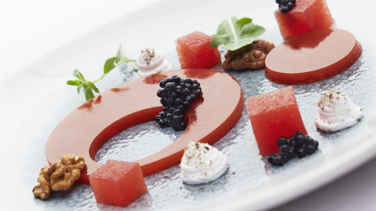 watermelon jelly and creamy feta
