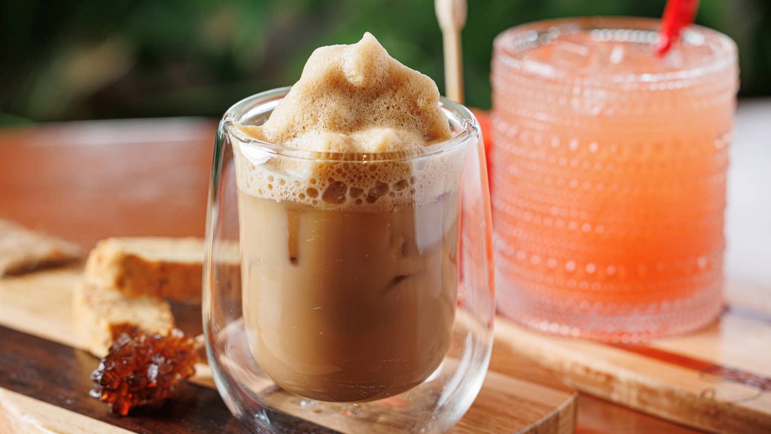 Whipped rum cocktail