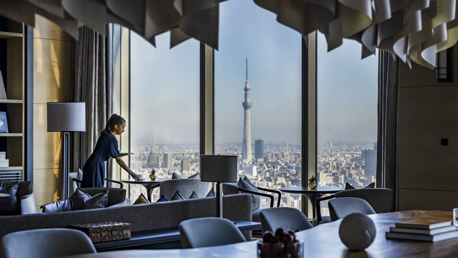 Sky-high dining area at Four Seasons