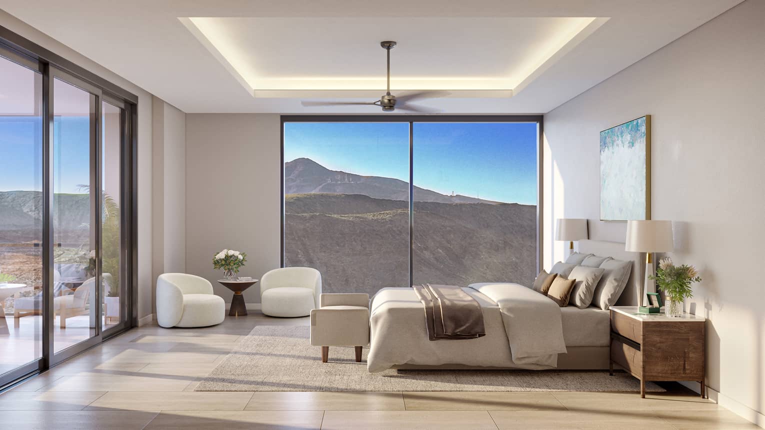 Rendering of bedroom